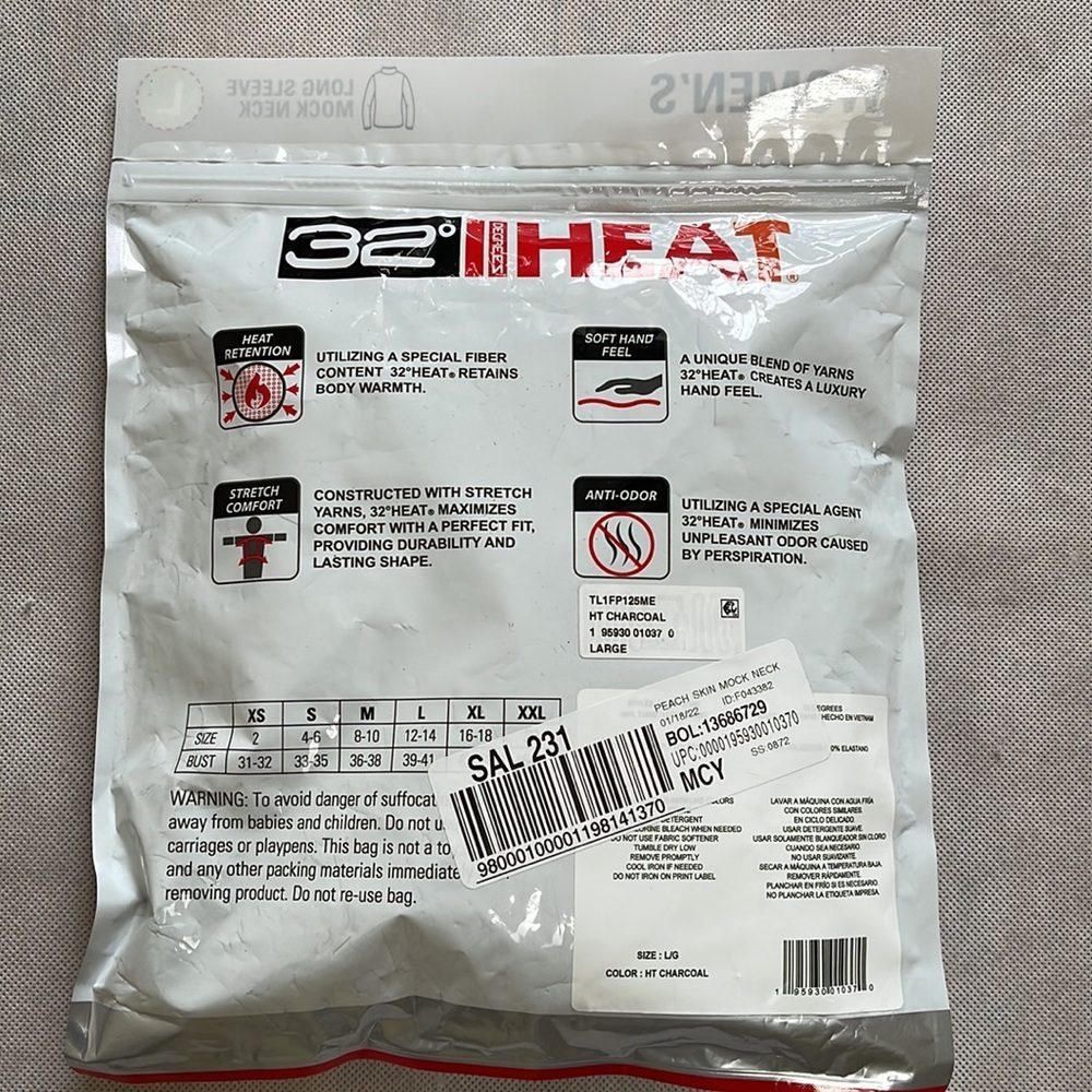 32 Degree Women’s Cozy Heat Mock Neck - Picture 2 of 3